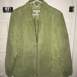 Coldwater Creek Beautiful Suede Leather Jacket